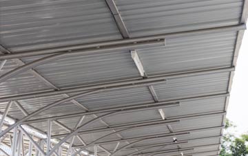 installing Lyons Hall metal roofing